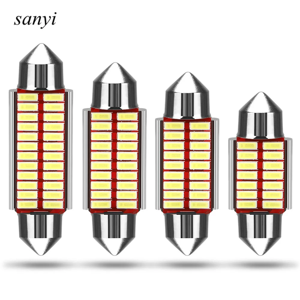 Новый 2 шт./компл. 31 мм 36 39 41 C5W C10W яркий 4014 светодиодный фестон SMD свет Canbus