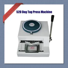 Manuelle Hundemarke embosser pressmaschine 52D zeichen