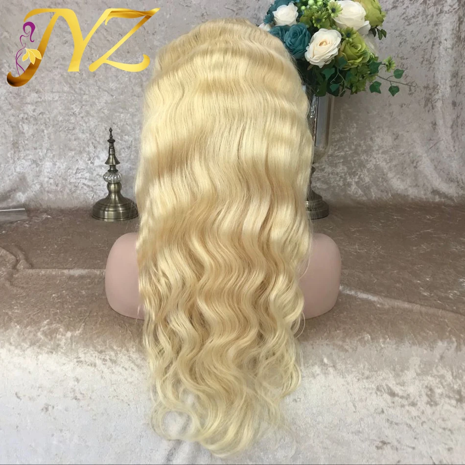 JYZ 613 мёд блондинка предварительно сорвал бразильский парик волосы remy средства ухода за кожей волна парик Glueless синтетические волосы на