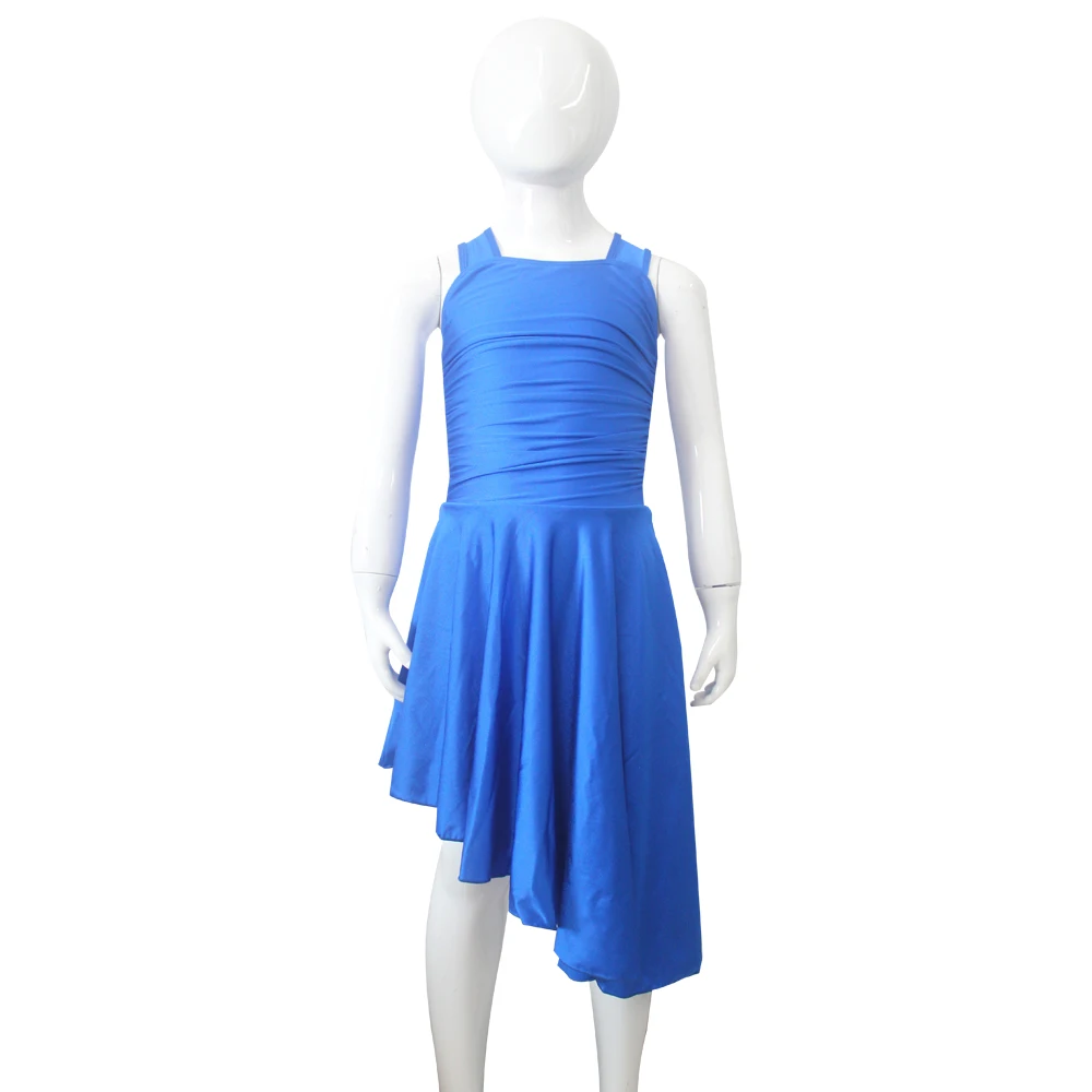 HDW DANCE Lyrical Contemporary Ballet 2 Pieces Dance Dress Shiny Lace Polyamide and Spandex