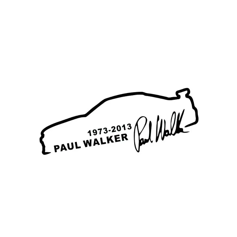 

13cmx5cm Paul Walker Fast And Furious Fashion Car Styling Car Sticker Vinyl Cool Sticker M77