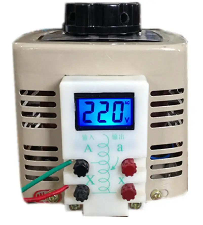 Напряжение конвертер 500 W цифровой дисплей однофазный 220 V контакт авто регулируемый трансформатор TDGC2-0.5KVA