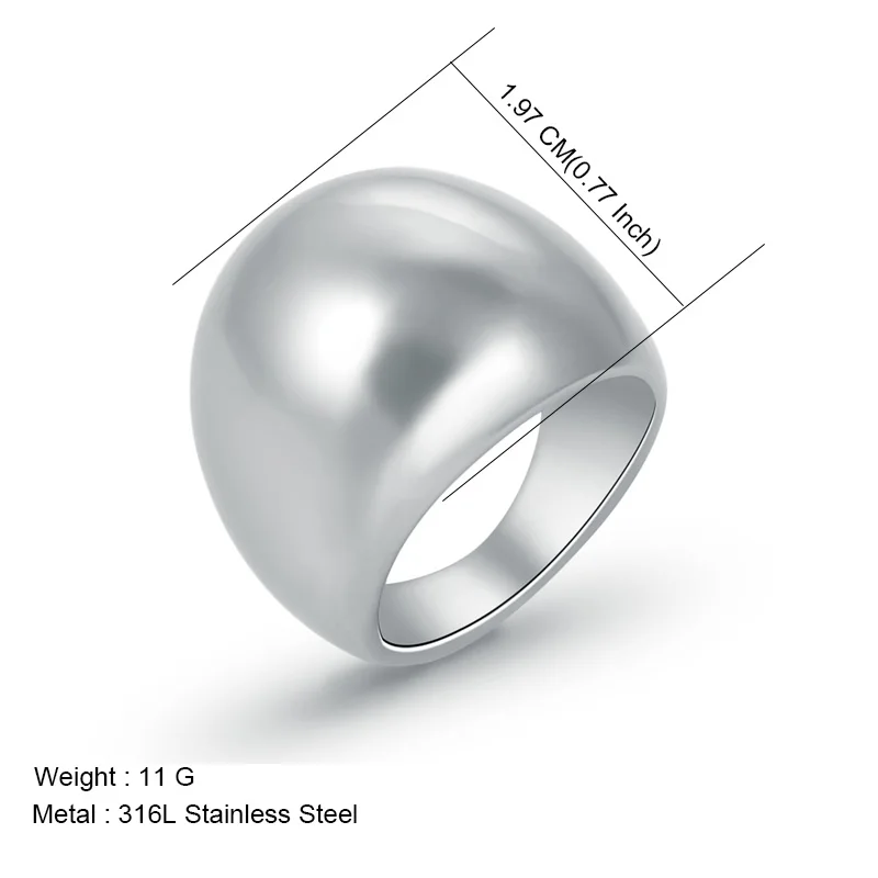 Персонализированные модные простые кольца из нержавеющей стали серебряного цвета для женщин, трендовые вечерние титановые кольца на палец, Женские Ювелирные изделия - Цвет основного камня: 030