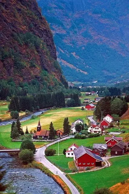 umea town mount landscape