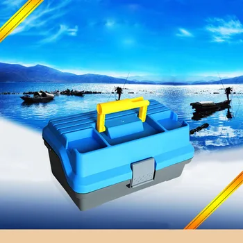 

Multifunctional 3 Layer Big Fishing Tackle Box Fishing Bait Plastic Handle Fishing Storage Case Carp Fishing Accessories Pesca