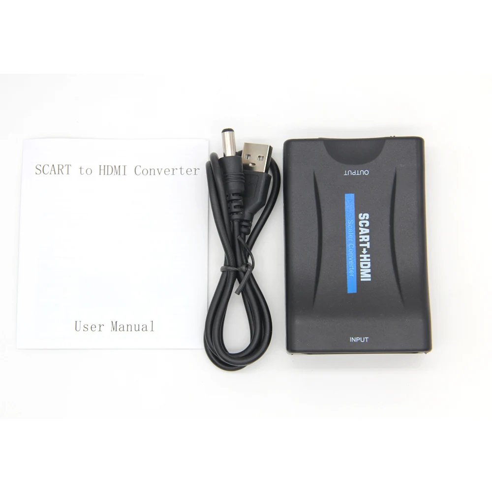 Готовые к продаже 1080P SCART К HDMI видео аудио высококлассный конвертер адаптер для HD