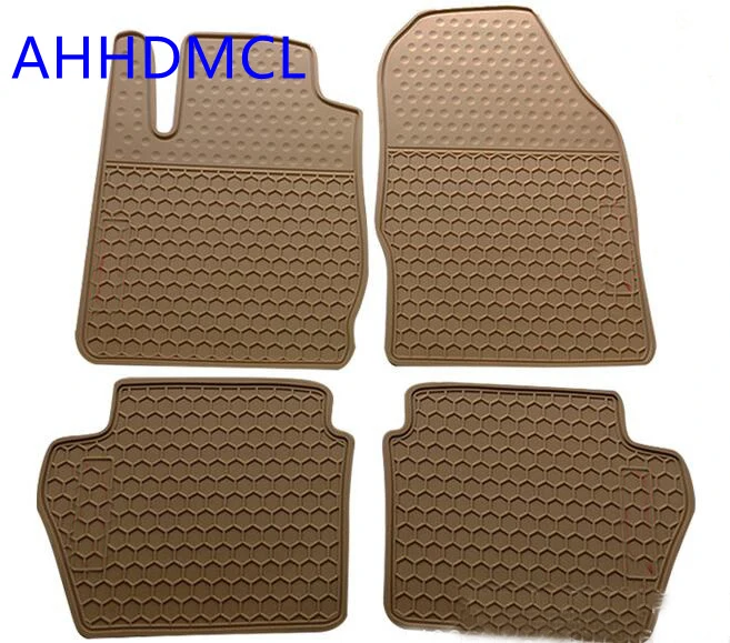 Car Rubber Floor Mats Anti Slip Mat Carpets Feet Pad For Ford Fiesta