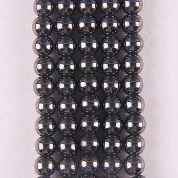 

6MM Black Magnetic Hematite Healing Loose Beads 16 Inch Jewelry For Woman Gift Making B095