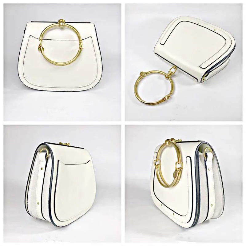 ALNEED 2019 Luxury Women Bag Brand Shoulder Bag Half Moon Handbag Fashion Crossbody Bag Genuine Leather Purse Ring Ladies Bag ALNEED 2019 Luxury Women Bag Brand Shoulder Bag Half Moon Handbag Fashion Crossbody Bag Genuine Leather Purse Ring Ladies Bag