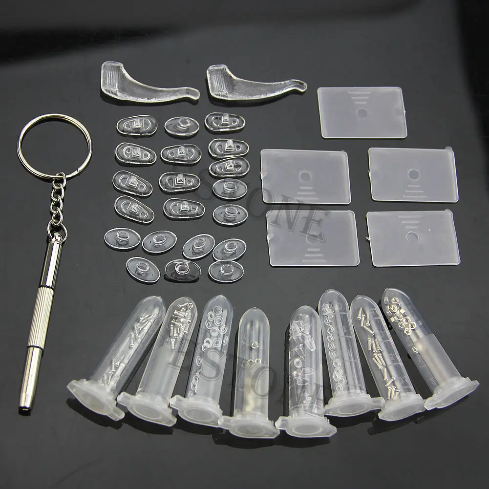 

Eyeglass Sun Glasses Screw Nut Nose Pad Optical Repair Tool Assorted Kit New