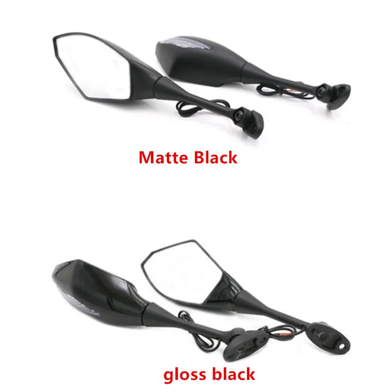 Motorcycle Rear View Side Mirrors With Led Turn Signal Light For Honda Cbr600Rr Suzuki Gsx-R 600 750 Yamaha Yzf R1 Triumph