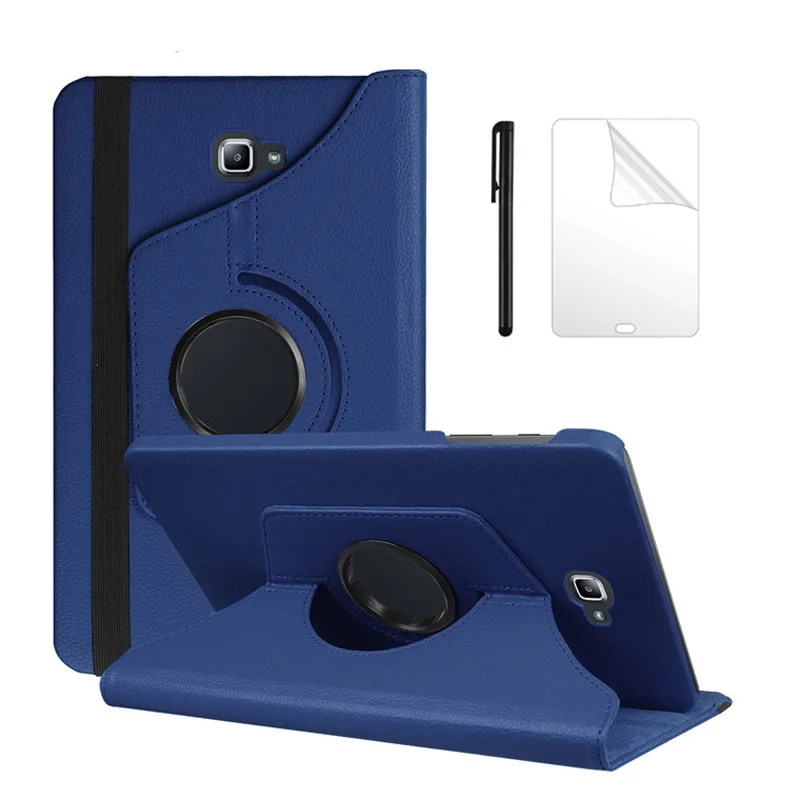 

360 Rotating Stand Leather Solid Protective Case For Samsung Galaxy Tab A A6 10.1 T580 T585 T580N SM-T580 Case+Free gift