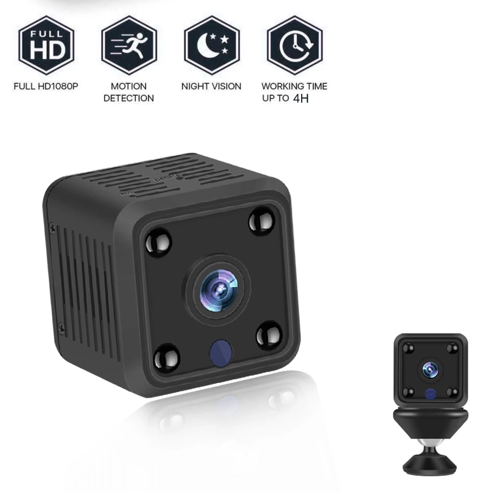 

Home Mini Camera Wireless 1080P HD Security Monitor Cam Portable Micro Camera with Motion Detection Support Hidden TF card