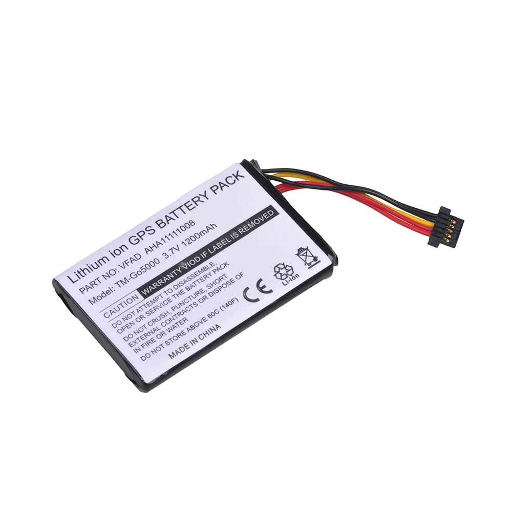 1 шт. DuraPro 1200 mAh аккумулятор AHA11111008, VFAD для TomTom 4FL50, 4FL60, Go 5000, GO 5100, Go 6000, GO 6100, PRO TRUCK 5250