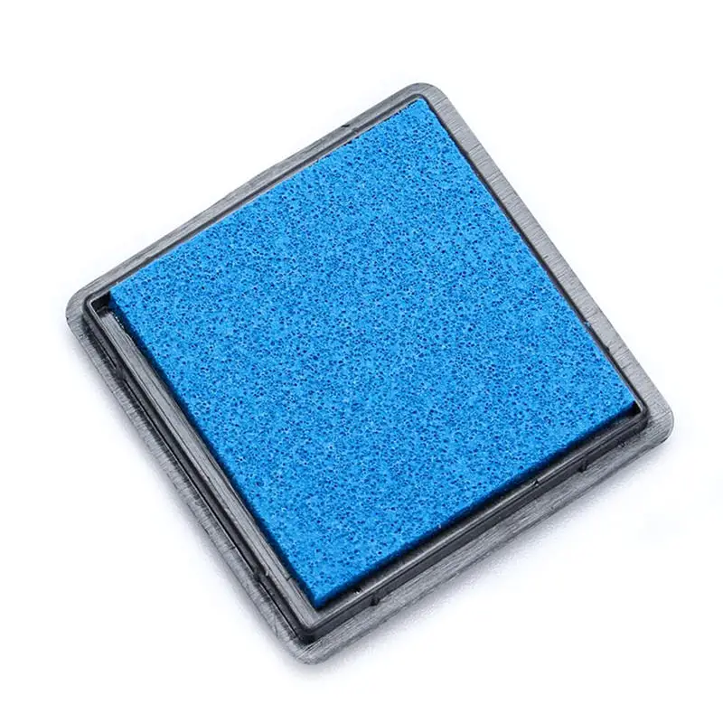blue 12 Цветов милые Inkpad ремесло масло на основе DIY Чернила колодки для губки штампы ткань Скрапбукинг Декор отпечатков пальцев печать, штамп Pad - Цвет: blue