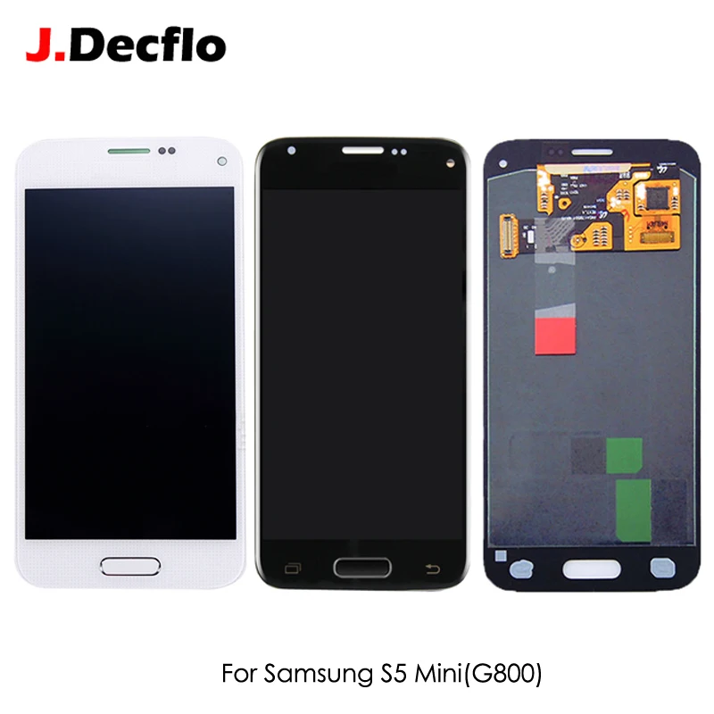 

Super AMOLED For Samsung Galaxy S5 Mini G800 G800F G800H OLED LCD Display Touch Screen Digitizer Assembly White Black