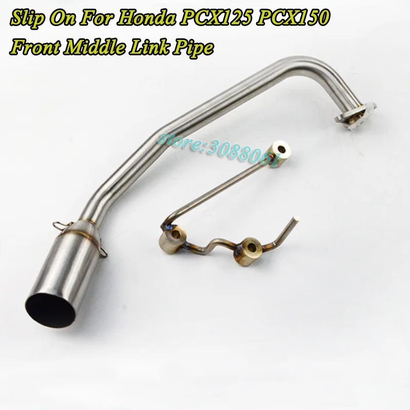 

PCX 125 PCX 150 Motorcycle Exhaust Scooter Front Middle Link Pipe Of Exhaust Stainless Steel Slip-On For Honda PCX125 PCX150