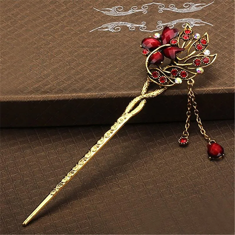 

Women Retro Ethnic Ancient Classic Wedding Hair Accessories Hair Stick Hairpin
