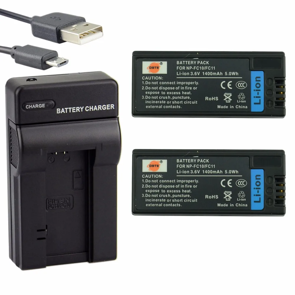 

DSTE 2pcs NP-FC10 NP-FC11 Li-ion Battery + UDC06 usb charger For Sony DSC-F77 DSC-FX77 DSC-P2 DSC-P3 DSC-P5 DSC-P7 Camera
