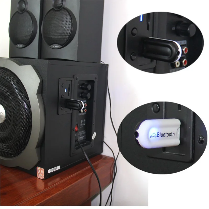 Bluetooth приемник со штекером Aux 3 5 мм аудиоприемник USB адаптер для домашних