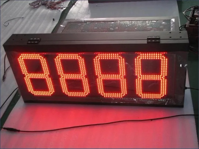 16 дюймов LED Цена на Газ чейнджер 1 знак 4 цифр 8.888 одной стороне программируемый