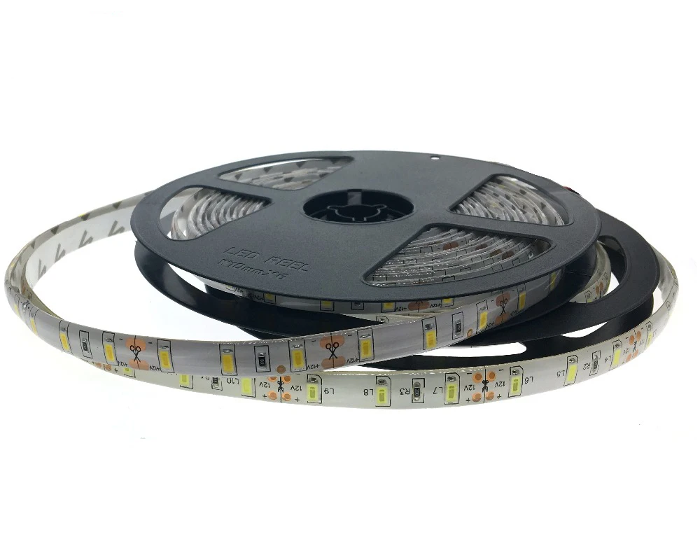 1/2/3/4/5 м IP65 водонепроницаемая светодиодная лента 5630 SMD DC12V 60 светодиодов/м 5730 бар