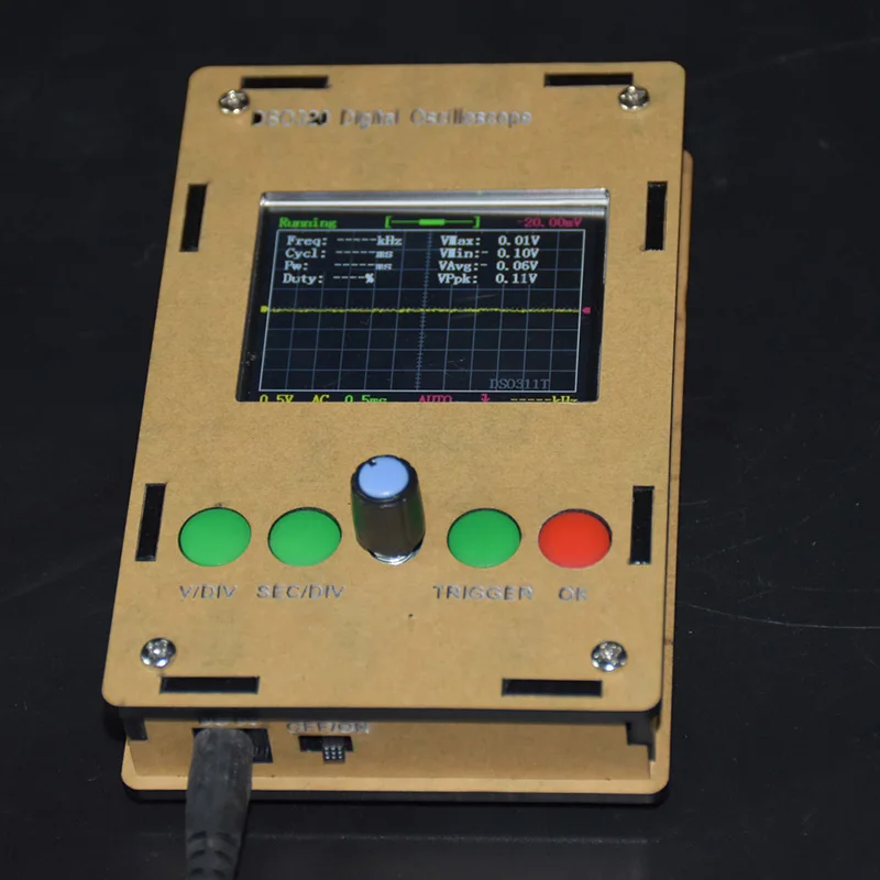 

Mini Digital Oscilloscope Kit 2.4 "LCD STM32 12-Bit Probe with Case DIY Learning Electronic Teaching Practice Production CaseBox