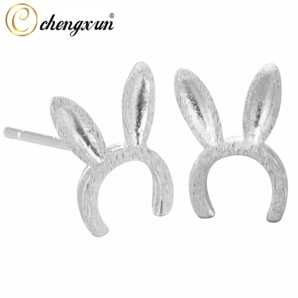 CHENGXUN милый крошечный кролик/Кролик подвеска на ухо серьги гвоздики в цвете