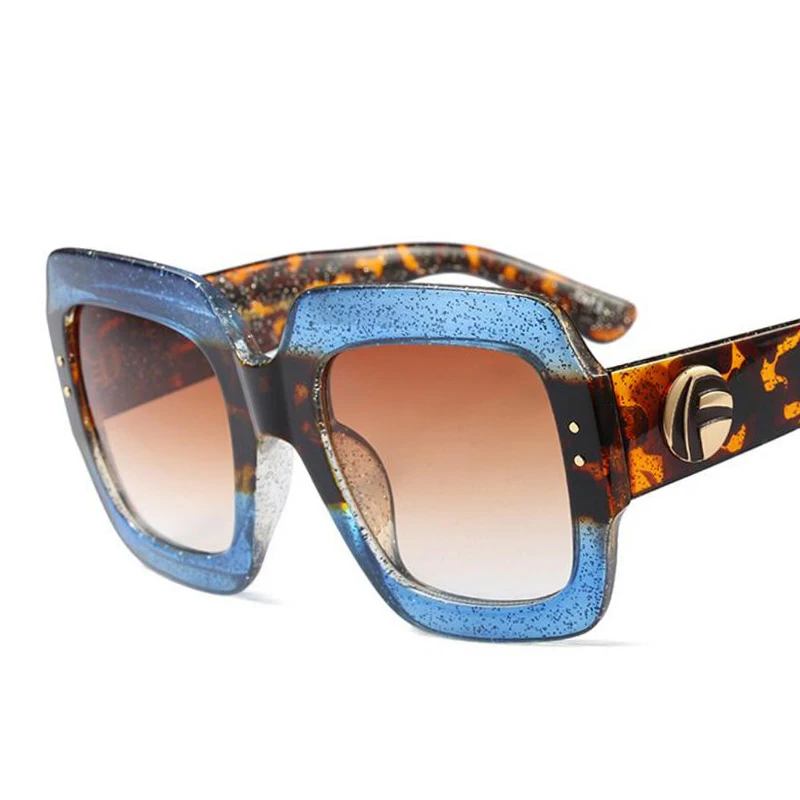 PAWXFB Новые итальянские брендовые дизайнерские Квадратные Солнцезащитные очки больших размеров для женщин и мужчин,, роскошные солнцезащитные очки Gafas de sol - Цвет линз: W2