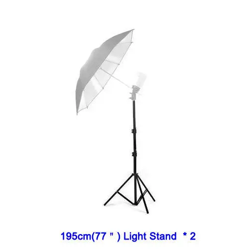 2 шт 195 см осветительная подставка для фотостудии осветительный зонт складной свет для фотостудии подставка для вспышки поддержка три штатива для вспышки