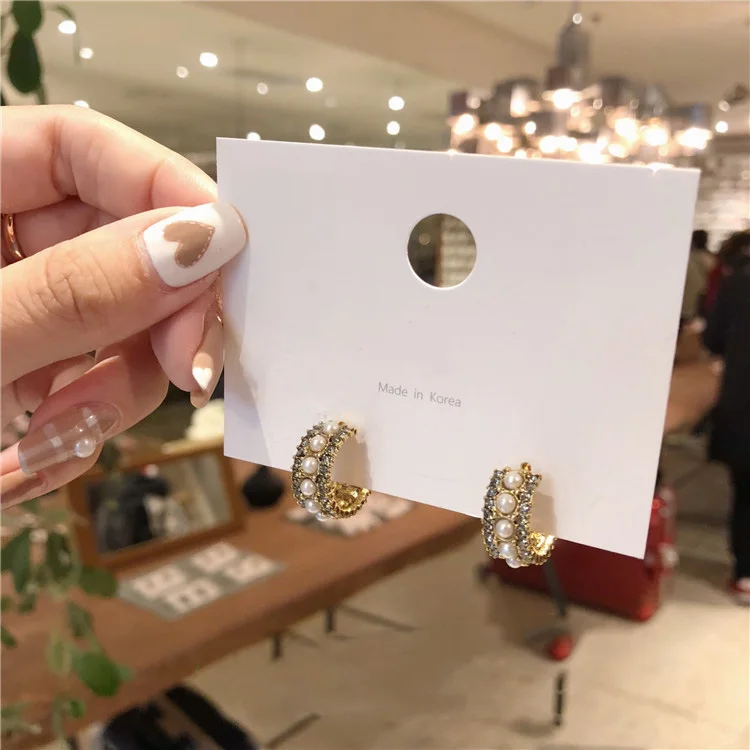 Новые модные женские винтажные японские корейские круглые серьги кольца с