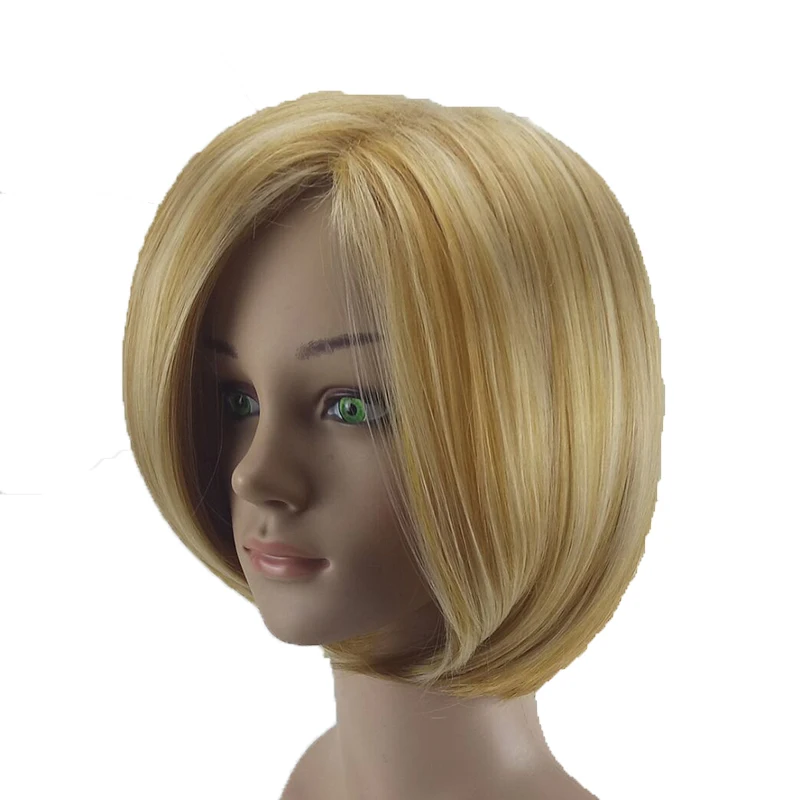 HAIRJOY Женские синтетические волосы парик блонд Омбре короткие прямые парики 4 цвета доступны