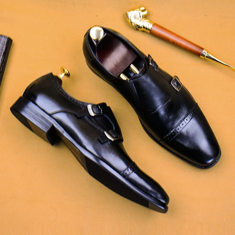 Derby QYFCIOUFU Couro Genuíno Sapatos de Festa