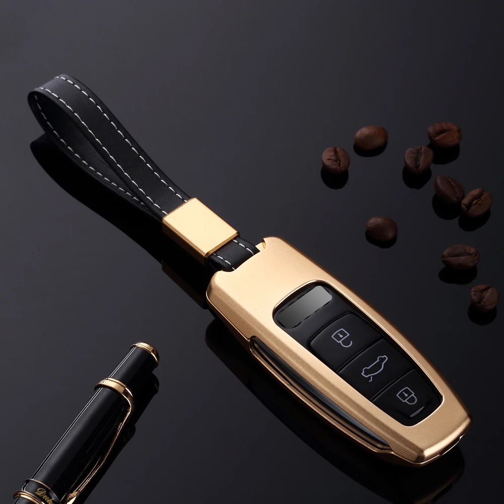 Goede Vouwwagen remote key case voor Audi A4 S4 B7 B8 A6 A5 A7 A8 Q5 S5 S6 Q7 Waterdicht case voor autosleutel Siliconen case voor autosleutel