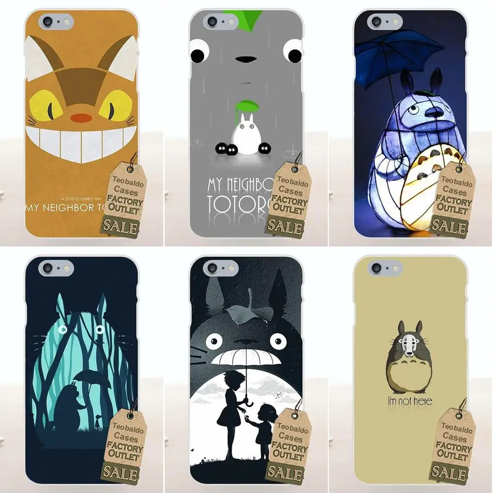 Fundas Kawaii My Neighbor Totoro Мягкий ТПУ чехол для телефона Apple iPhone X 4 4S 5 5C SE 6 6S 7 8 Plus LG G4 G5 G6 K4 K7