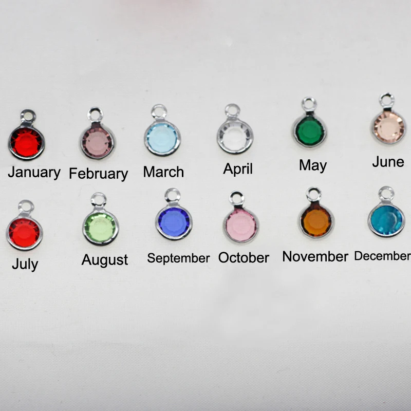 

"The rest is still unwritten" Semicolon Necklace New Arrival Crystal Disc Long Birthstone Necklace Jewelry for Women YP3133