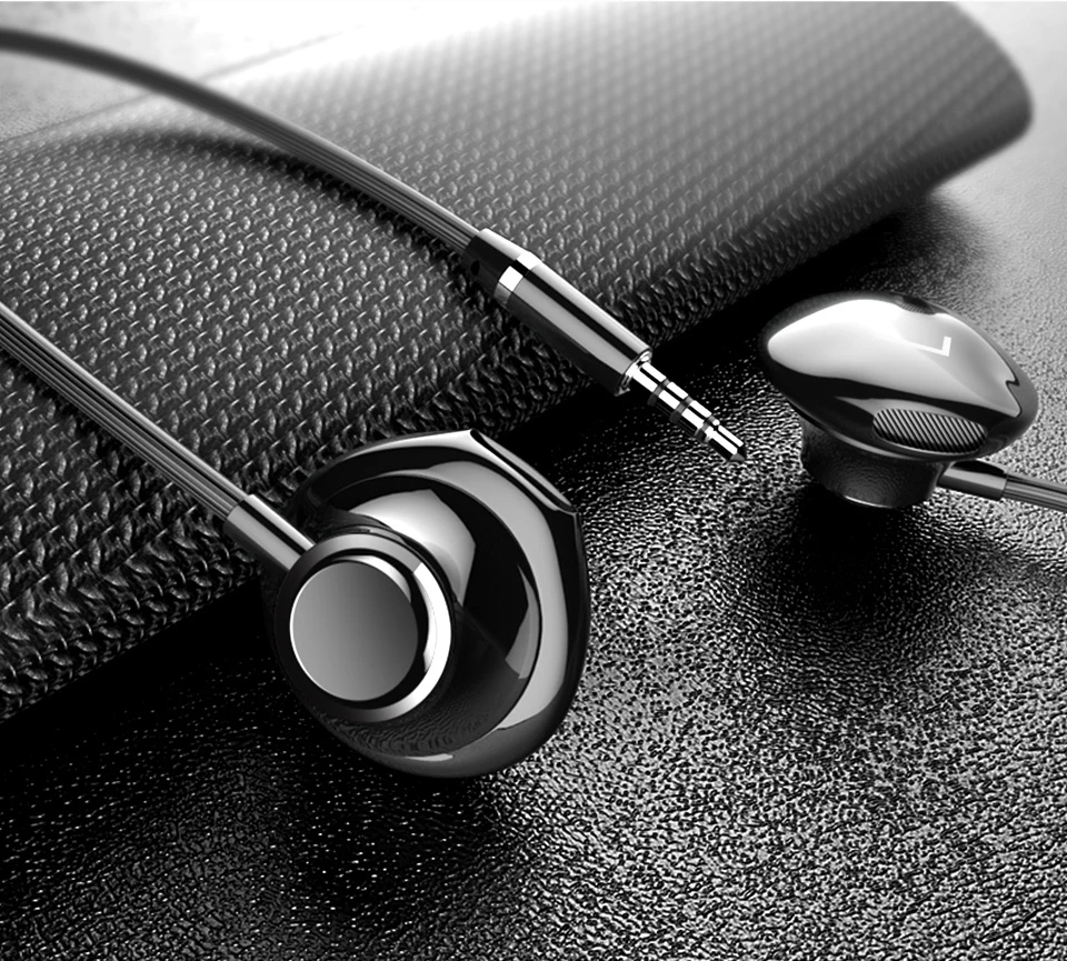 PZOZ S1 бас наушники 3,5 мм гарнитура с проводным управлением с микрофоном в уши спортивные наушники-вкладыши для iphone xiaomi samsung huawei MP3 PC