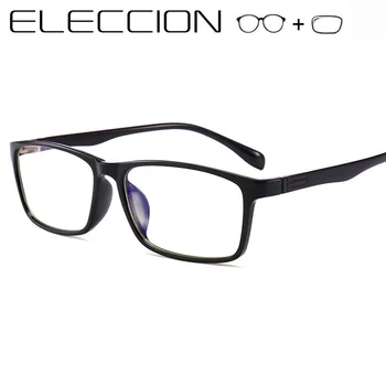

ELECCION TR90 Prescription Glasses Men Women 2019 New Square Eyewear Myopia Eyeglasses Women Optical Frames With eye Lenses
