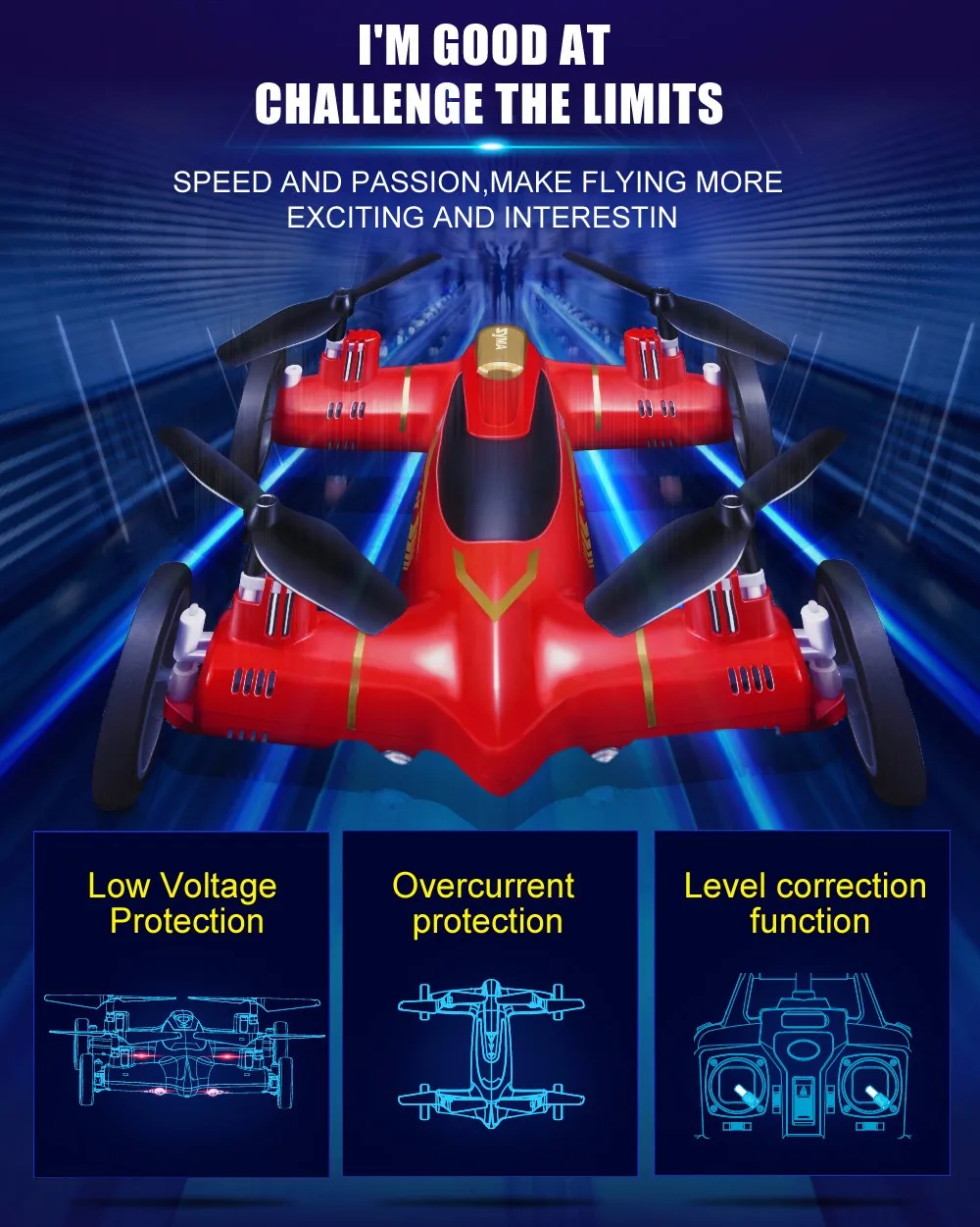 syma x9s flying car