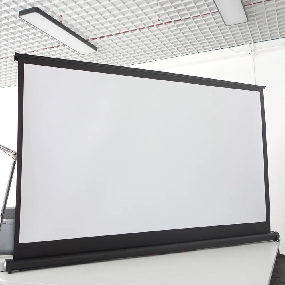 

For Office Business Meeting Training ThundeaL 50 inch 16:9 Projector Screen Portable Matte White Projection Hanging Table Screen
