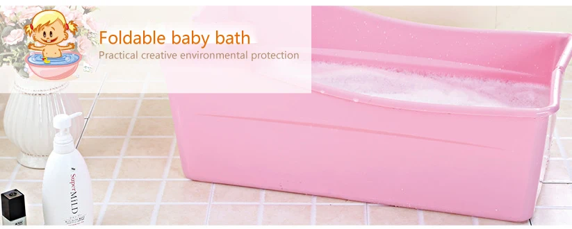 Детская ванна с защитой безопасности, сиденье для ванны, поддержка для детей, детские душевые ванны, детский складной кран для ванной, бассейн для новорожденных, розовый, синий, PP+ TPE