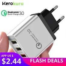 Универсальный 18 Вт USB QC 3,0 5 В/3.1A для Iphone X XS MAX 7 8 Plus, быстрое зарядное устройство для мобильного телефона, зарядка для Samsug S8 S9+ huawei Xiaomi