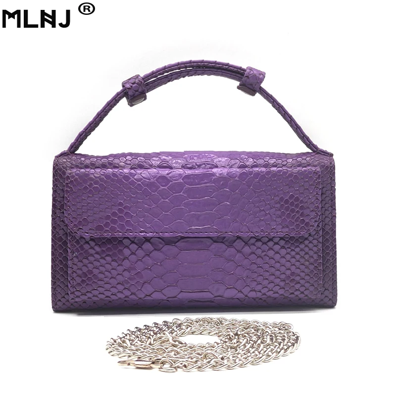 

Luxury Cowhide Leather Day Clutch One Shoulder Cross-body Bag Small Crocodile Pattern Genuine Leather Clutch Chain Women's Gift