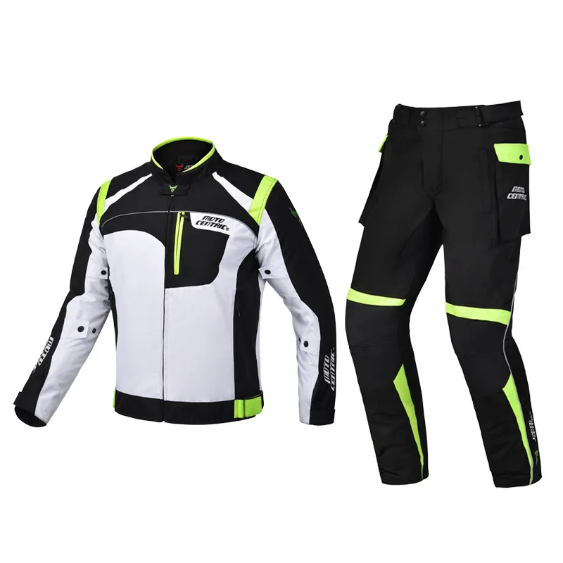 Motocentric Водонепроницаемый куртка мото брюки для верховой езды гоночная Защитная Экипировка куртка для мотокросса мотоцикл защиты оборудования - Цвет: green