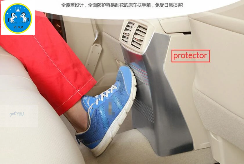 

Lapetus For Nissan X-Trail T32 Rogue 2014 2015 2016 Rear Storage Box Anti Kick Protector Panel Molding Garnish Cover Trim