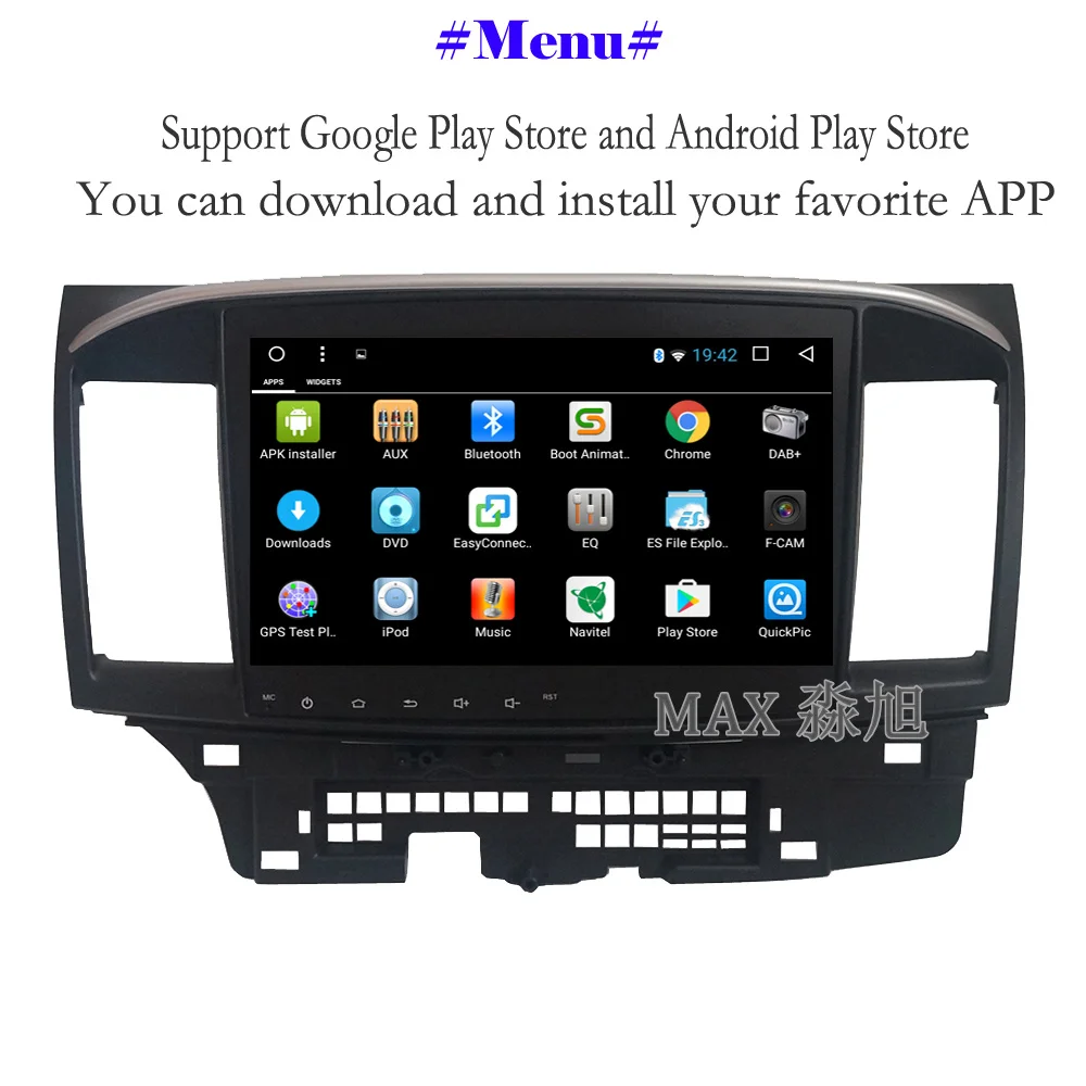 Top MAX Android 8.1 Car DVD Player for Mitsubishi Lancer Car Radio RDS GPS Navigation system Free Map Bluetooth Call swc mirror link 2