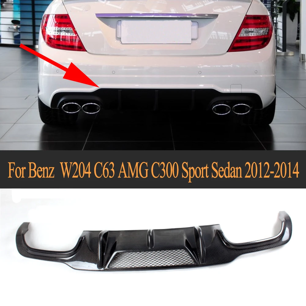 Carbon Fiber Rear Bumper Diffuser for Mercedes Benz C Class W204 C63