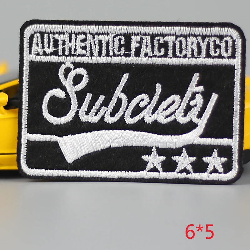 

1Pc subclely kid happy Iron On Embroidered Patch For Cloth Cartoon Badge Garment Appliques Accessory
