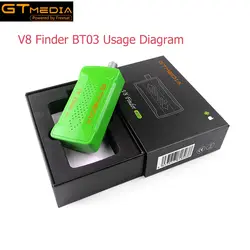 GTMEDIA V8 прибор обнаружения BT03 мини Satfinder Bluetooth DVB-S2 спутниковый Finder метр с Android Системы приложение обновления от Freesat BT01