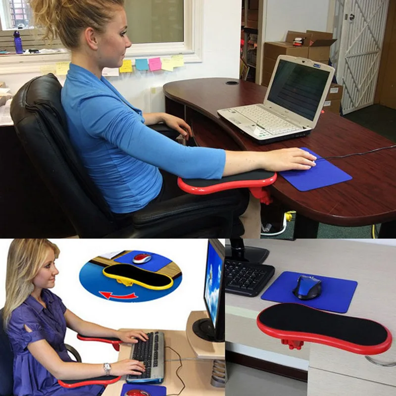 Computer Arm Support Wrist Hand Rest Mat Ergonomic Table Chair Desk Extender QJY99Mouse Pads
